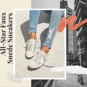 All-star Faux Suede Sneakers